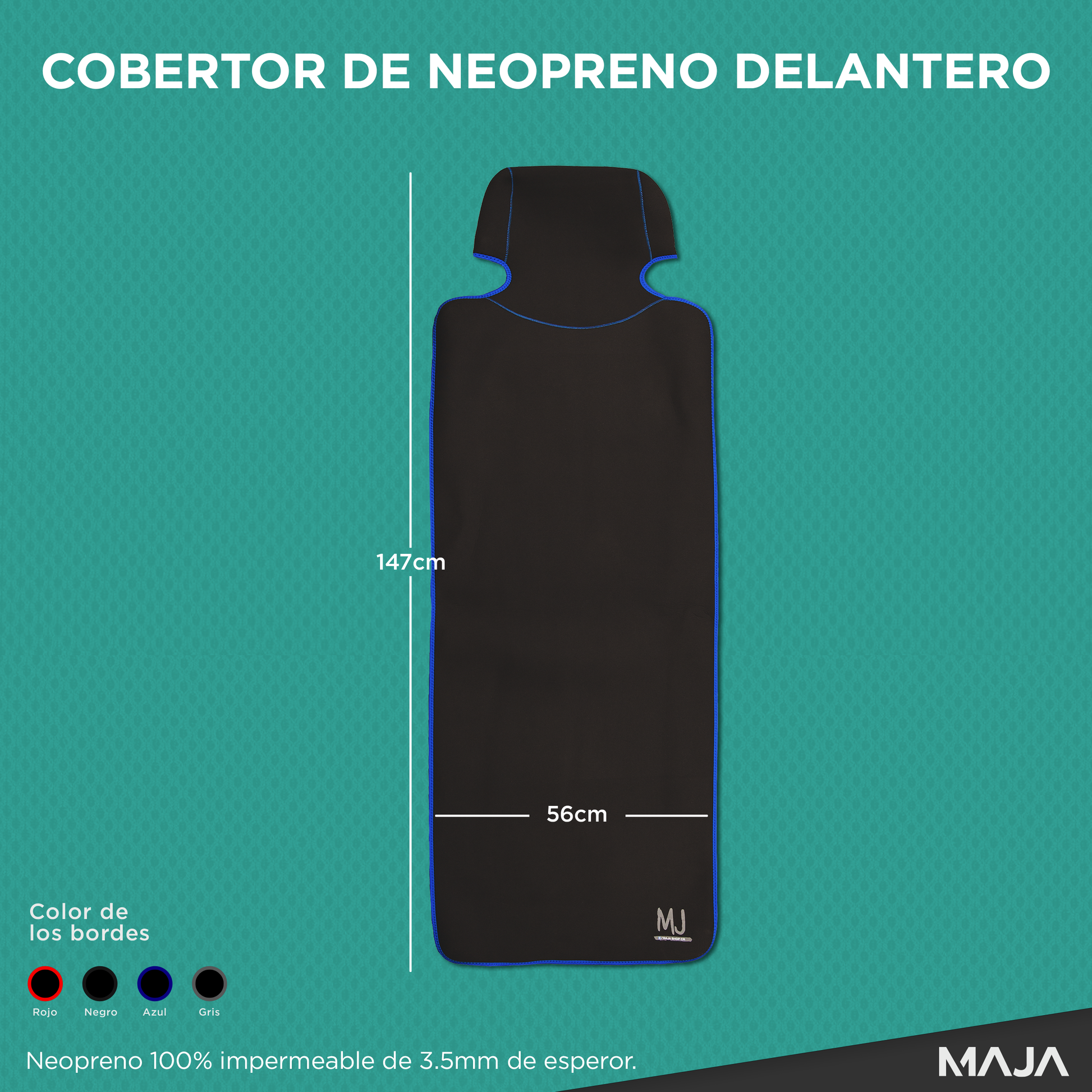COBERTOR DE NEOPRENO DELANTERO